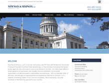 Tablet Screenshot of newmansimpson.com